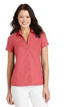 Port Authority® Ladies Textured Camp Shirt